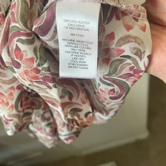 Flint and Moss women’s ruffled bell sleeve blouse size XL - Picture 3 of 5